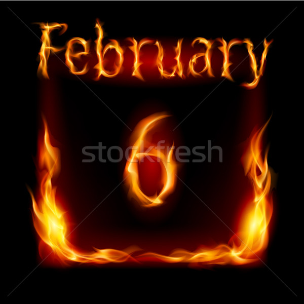 Calendar of Fire Stock photo © dvarg