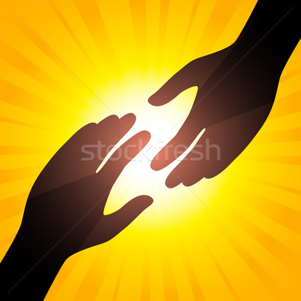 Solar handshake Stock photo © dvarg