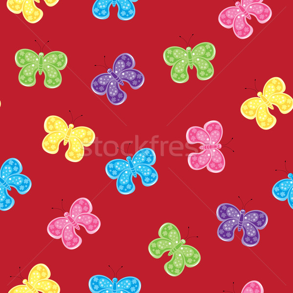 Sin costura textura colorido mariposa ilustración disenador Foto stock © dvarg
