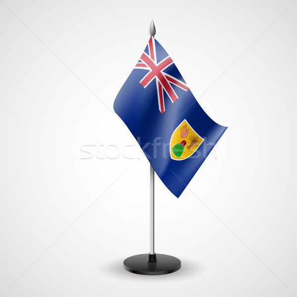 Table flag of the Turks and Caicos Islands Stock photo © dvarg