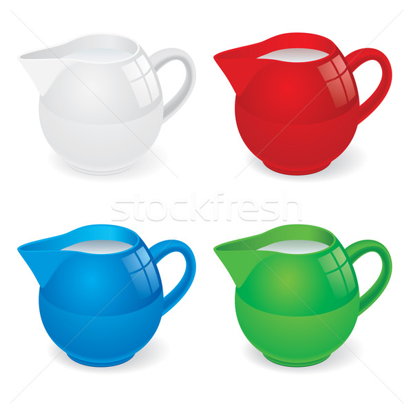 Jugs with milk Stock photo © dvarg