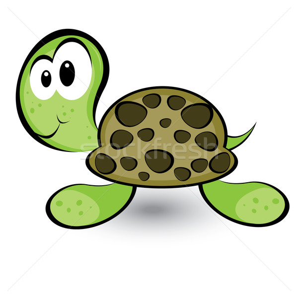 Cartoon gay tortuga ilustración blanco diseno Foto stock © dvarg