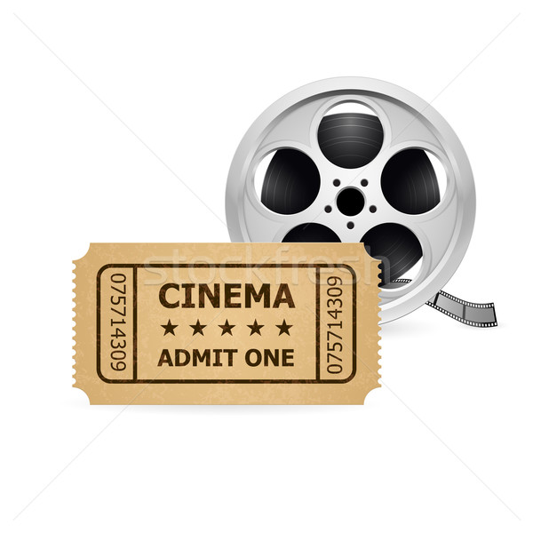 Retro cinema ticket and Babin Stock photo © dvarg