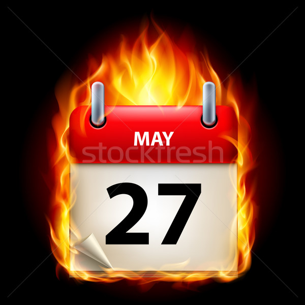 Stock photo: Burning calendar