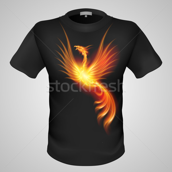 Male t-shirt with print.  Stock photo © dvarg