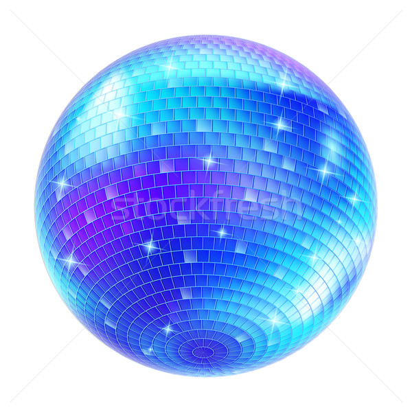 Lustra disco ball niebieski biały projektu strony Zdjęcia stock © dvarg