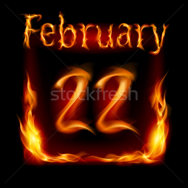 Stock photo: Calendar of Fire