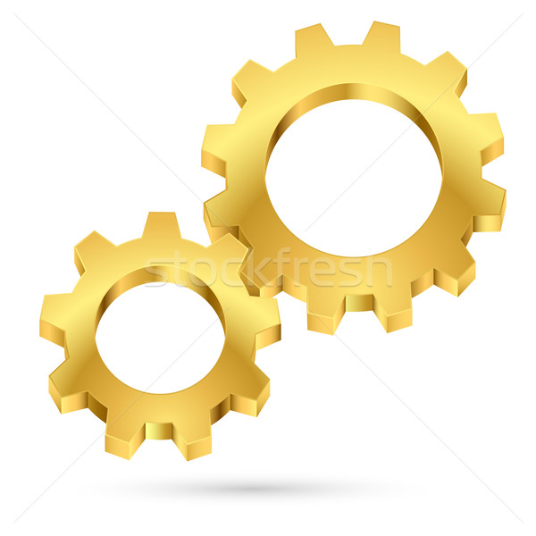 Golden gearwheel Stock photo © dvarg
