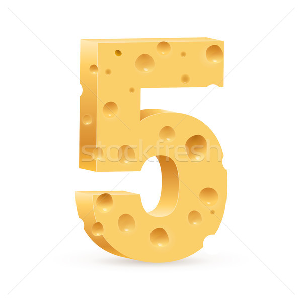 Digit of cheese Stock photo © dvarg