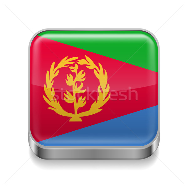 Metal  icon of Eritrea Stock photo © dvarg