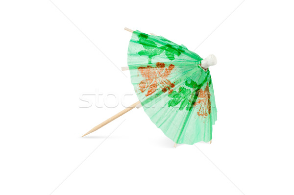 Green Cocktail Umbrella Stock photo © dvarg