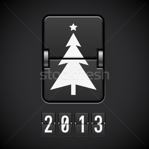 Scoreboard Christmas Tree Stock photo © dvarg