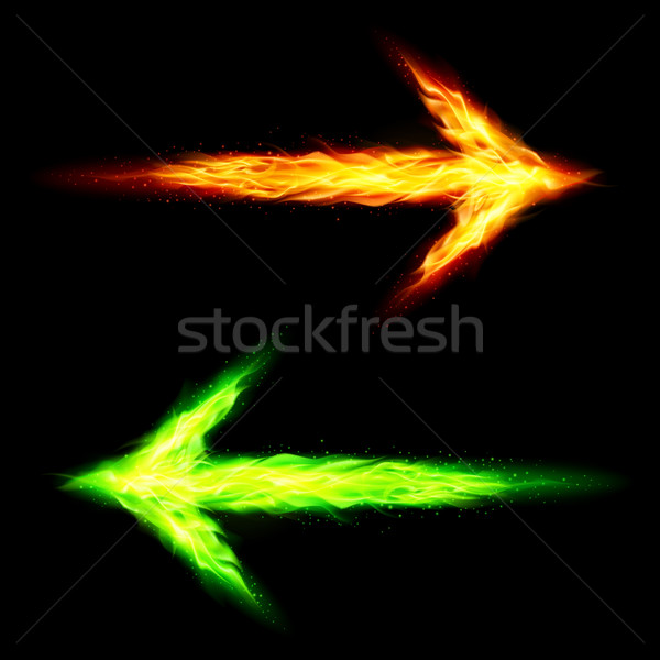 Two fire arrows Stock photo © dvarg