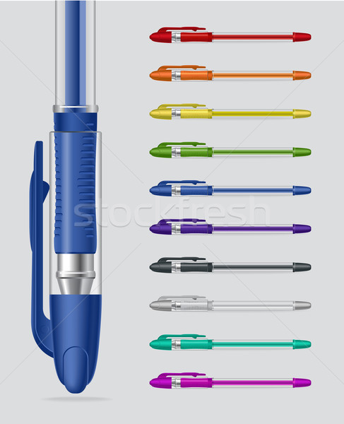 Set of gel pens Stock photo © dvarg