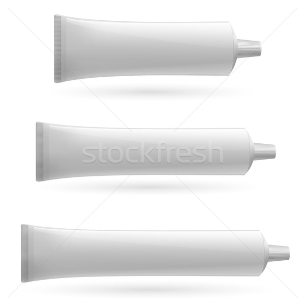 Három fehér cső illusztráció terv test Stock fotó © dvarg