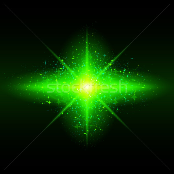 Star galaktyki zielone jasne migotać Zdjęcia stock © dvarg