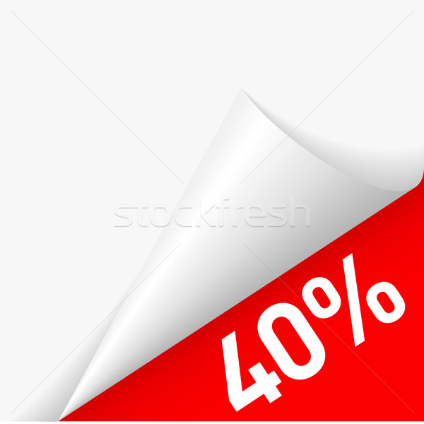 Paper corner discount Stock photo © dvarg