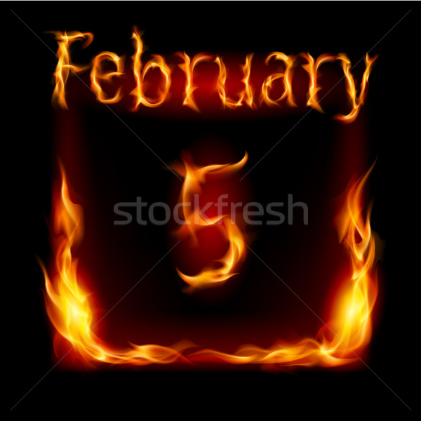 Calendar of Fire Stock photo © dvarg