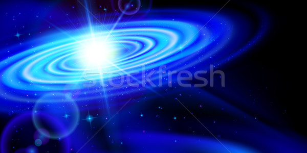 Blue galaxy Stock photo © dvarg