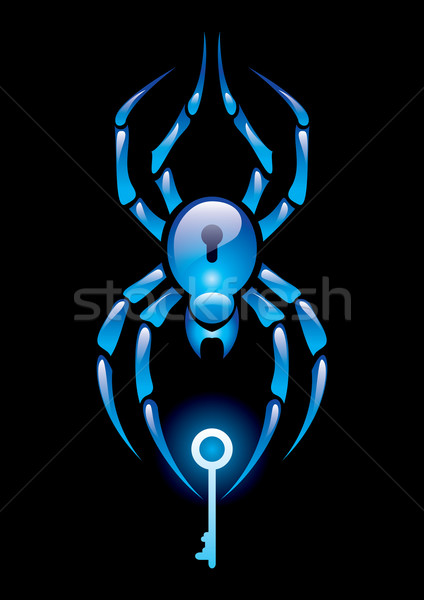 Spider with key Stock photo © dvarg