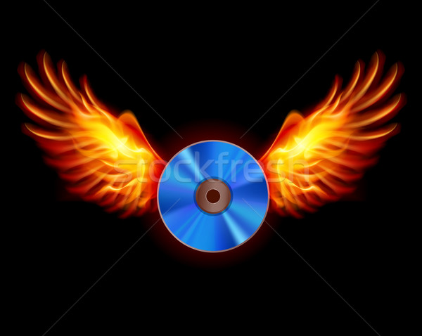CD-Fiery wings Stock photo © dvarg