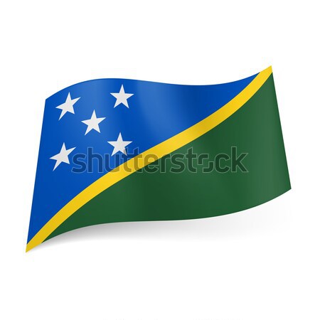 State flag of Solomon Islands. Stock photo © dvarg