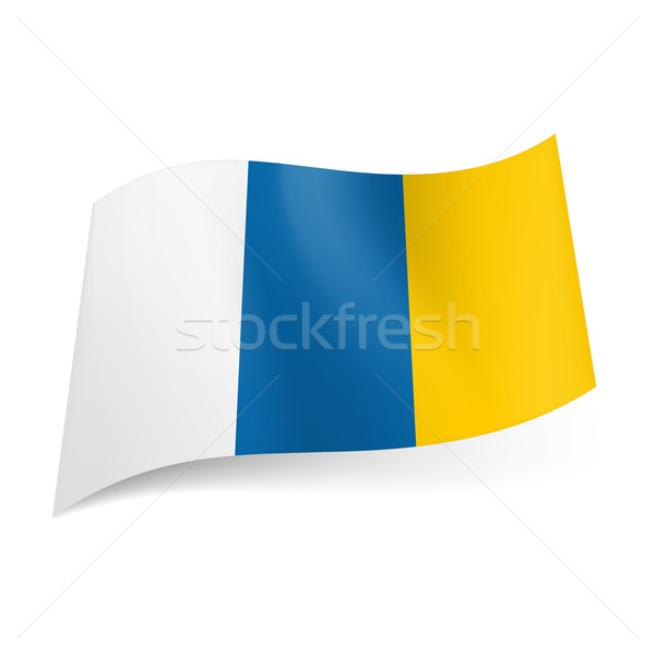 Vlag witte Blauw Geel verticaal Stockfoto © dvarg