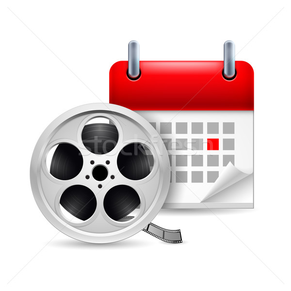 Rolo de filme calendário ícone dia arte assinar Foto stock © dvarg