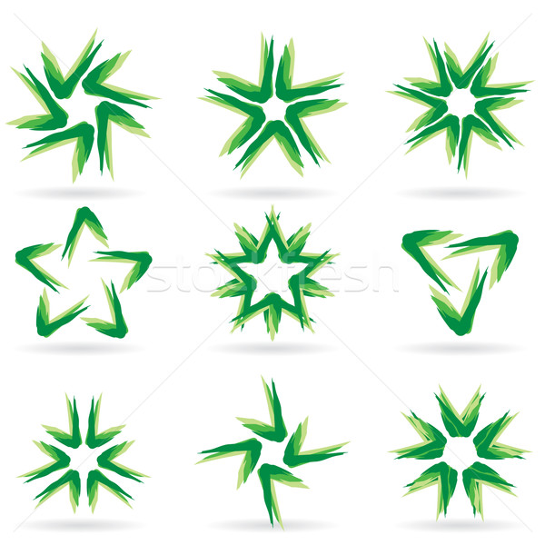 Conjunto diferente estrelas ícones 14 projeto Foto stock © dvarg