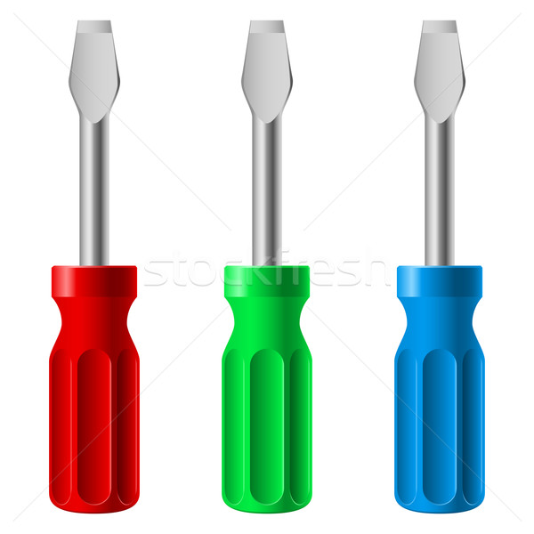 Three colorful screwdrivers Stock photo © dvarg