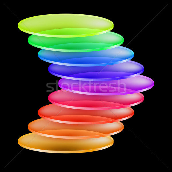 Stock photo: Abstract colorful shape