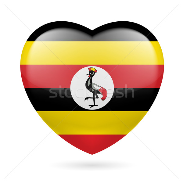 Heart icon of Uganda Stock photo © dvarg
