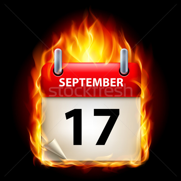 Burning calendar Stock photo © dvarg