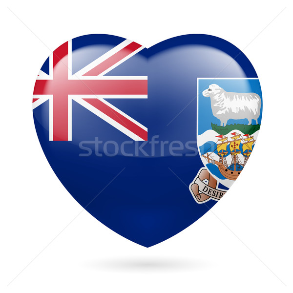 Corazón icono islas malvinas amor bandera diseno Foto stock © dvarg