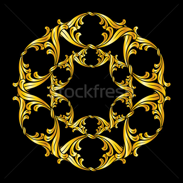 Floreale pattern fiore oro colori Foto d'archivio © dvarg