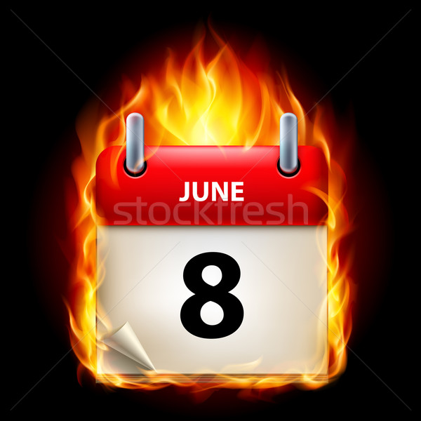 Burning calendar Stock photo © dvarg