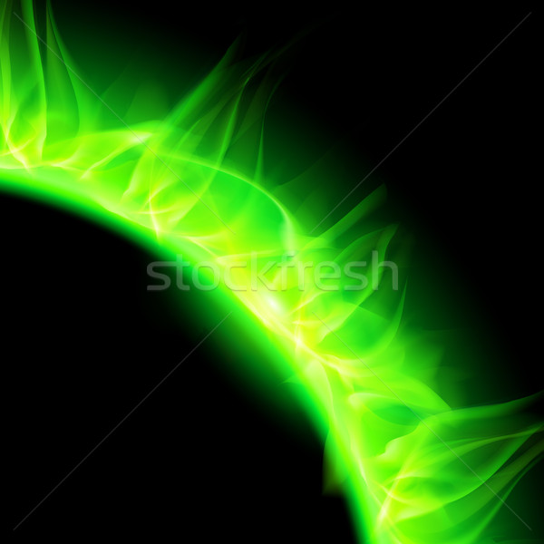 Solar corona in green. Stock photo © dvarg