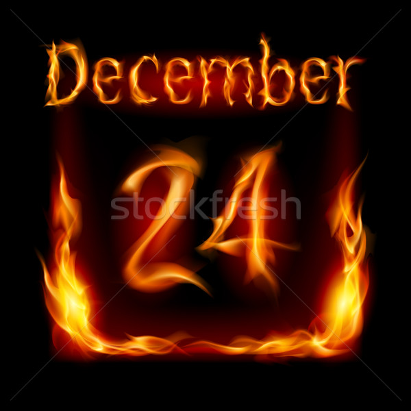 Stock photo: Calendar of Fire