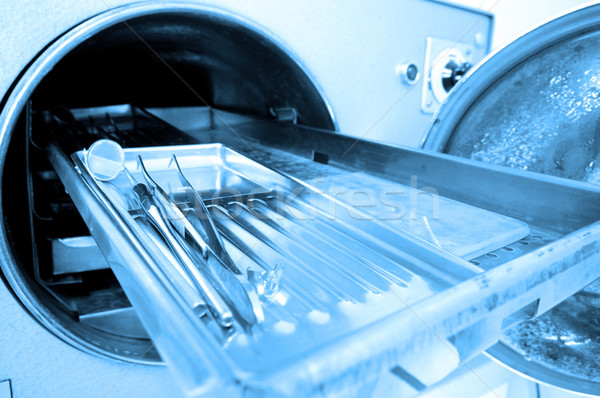 Сток-фото: стоматологических · инструменты · фото · синий · науки · машина