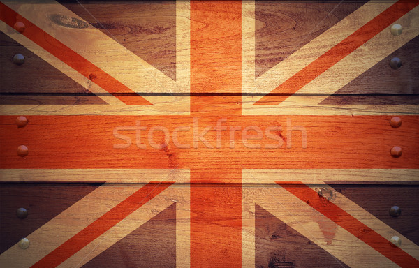 Grunge Unite Kingdom flag Stock photo © dzejmsdin