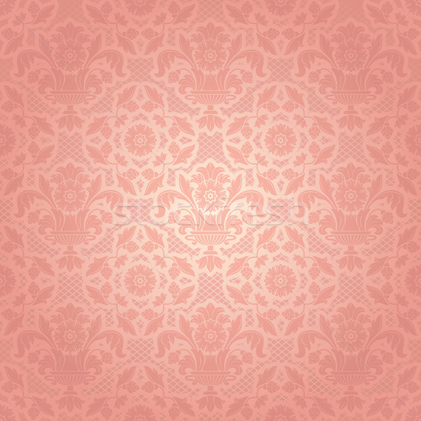 Lace background, ornamental pink flowers template Stock photo © Ecelop