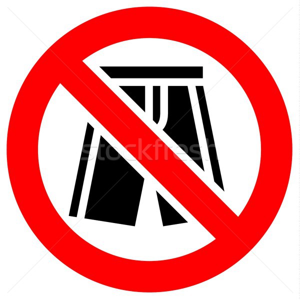 Prohibition red sign Stock photo © Ecelop