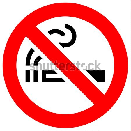 No smoking red sign Stock photo © Ecelop