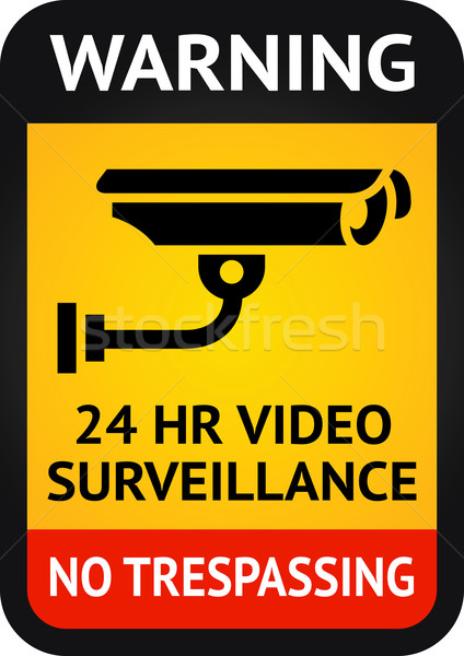 Video surveillance symbol Stock photo © Ecelop