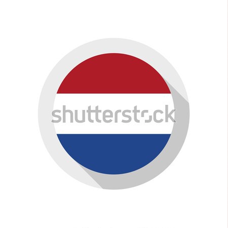 Bandeira Holanda assinar viajar país botão Foto stock © Ecelop