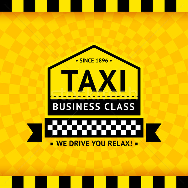 [[stock_photo]]: Taxi · symbole · à · carreaux · affaires · route · ville