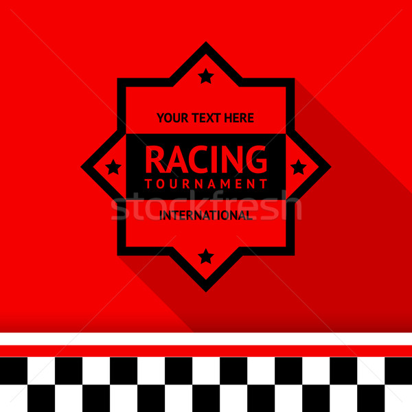 Racing stamp-04 Stock photo © Ecelop