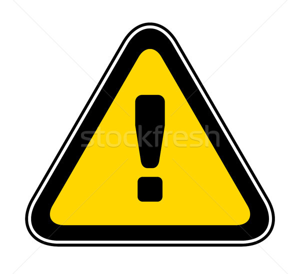 Triangular Warning Hazard Symbol Stock photo © Ecelop