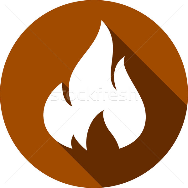 Feu feu de joie flamme cercle forme pouvoir [[stock_photo]] © Ecelop