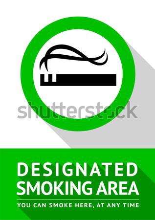 smoking area sign Stock photo © Ecelop